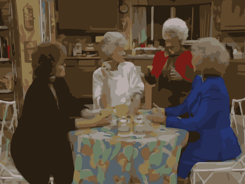 Bild von den Golden Girls in der Küche