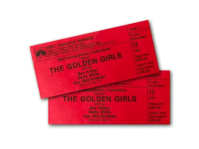 Eintrittskarten f&uuml;r die Aufzeichnung der Pilotfolge am 13. September 1985