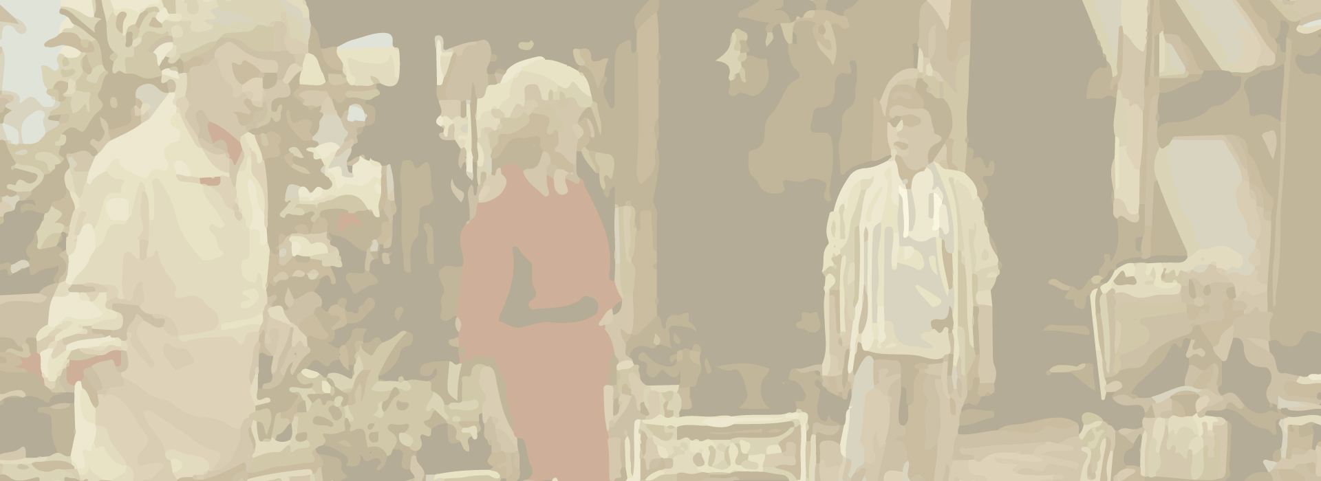 Bild von den Golden Girls auf der Lanai