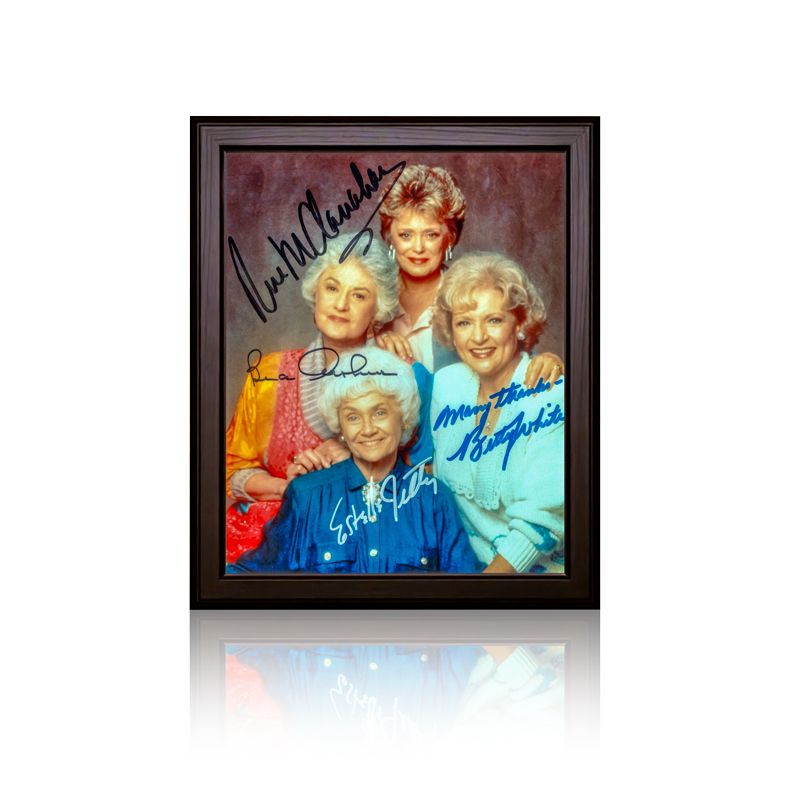Foto der Golden Girls mit ihren Unterschriften